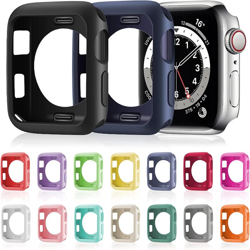 Photo 1 of  Soft TPU Protective Watch Case Anti-Scratch Silicone Protector Soft Flexible TPU Thin Lightweight Bumper Cover for Smartwatch Series(41 mm)