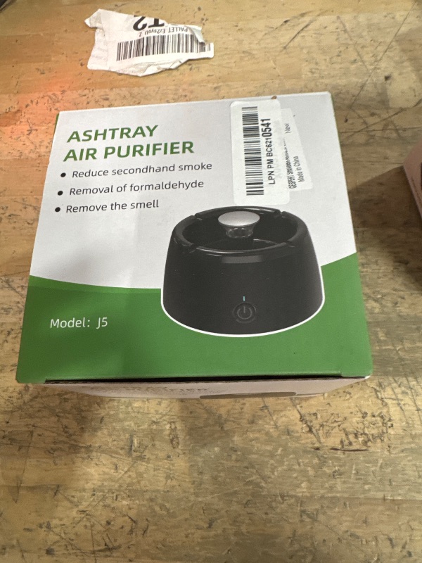 Photo 1 of GESPERT Smokeless Ashtray, Clean Air Ashtray Unique Present for Men, Grandpa Rechargeable Ashtray for Home Car Indoor Office Black