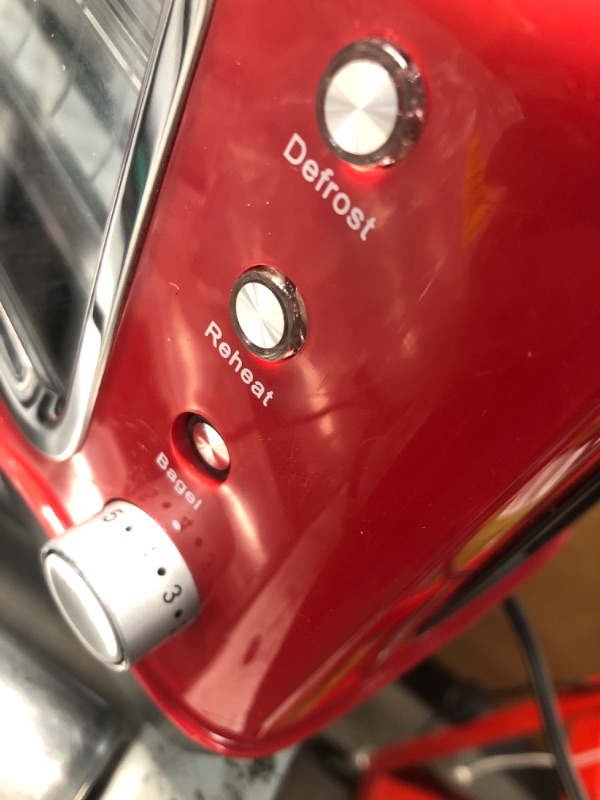 Photo 1 of ***NON-REFUNDABLE, PARTS ONLY, BAGEL BUTTON IS PUSHED IN, STILL FUNCTIONAL**
DASH Clear View Toaster - Compact Design with 7 Browning Levels & Clear-View Window, Extra-Wide Slot Large Toaster, 1-Touch Defrost, Reheat & Bagel Functions - Easy Clean Up Crum