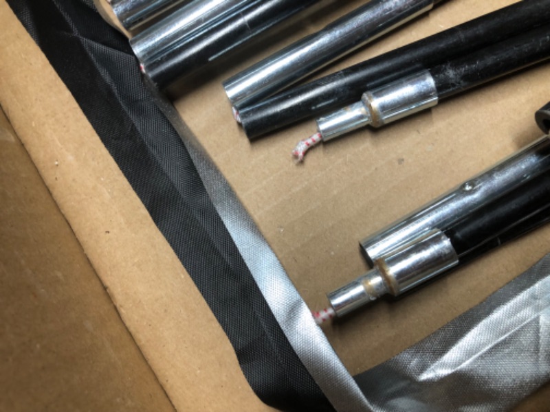 Photo 1 of ***DAMAGED - POLE STRINGS SNAPPED - DIRTY - SEE PICTURES***
Happy Travel Bike Storage Shed Tent,Outdoor Portable Bicycle Storage Sheds with 210D Oxford Fabric PU4000 Waterproof for 2/3/4/6/8 Bikes,Bike Covers Shelter for Motorcycle,Garden Tools,Toys,Lawn 