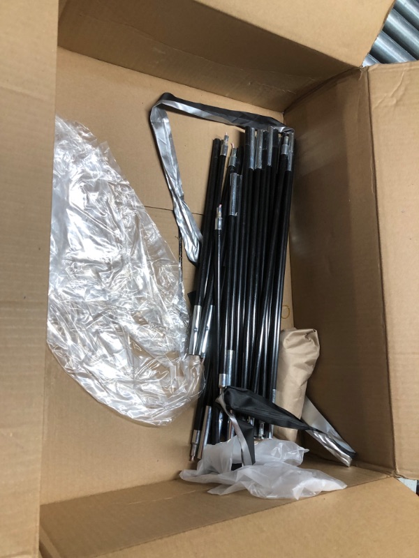 Photo 1 of ***DAMAGED - POLE STRINGS SNAPPED - DIRTY - SEE PICTURES***
Happy Travel Bike Storage Shed Tent,Outdoor Portable Bicycle Storage Sheds with 210D Oxford Fabric PU4000 Waterproof for 2/3/4/6/8 Bikes,Bike Covers Shelter for Motorcycle,Garden Tools,Toys,Lawn 