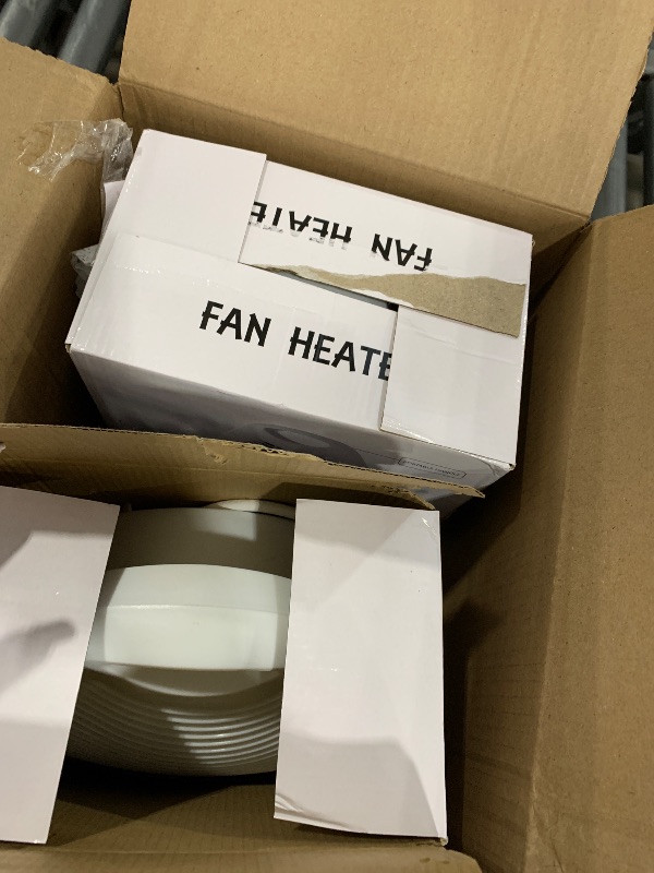 Photo 1 of Aurelema 2 Pcs Small Space Heater 1500w Portable Fan Heater Personal Electric Heater with 3 Modes, Overheat Protection, White Adjustable Thermostat Heater for Home Bedroom Office Desk Use