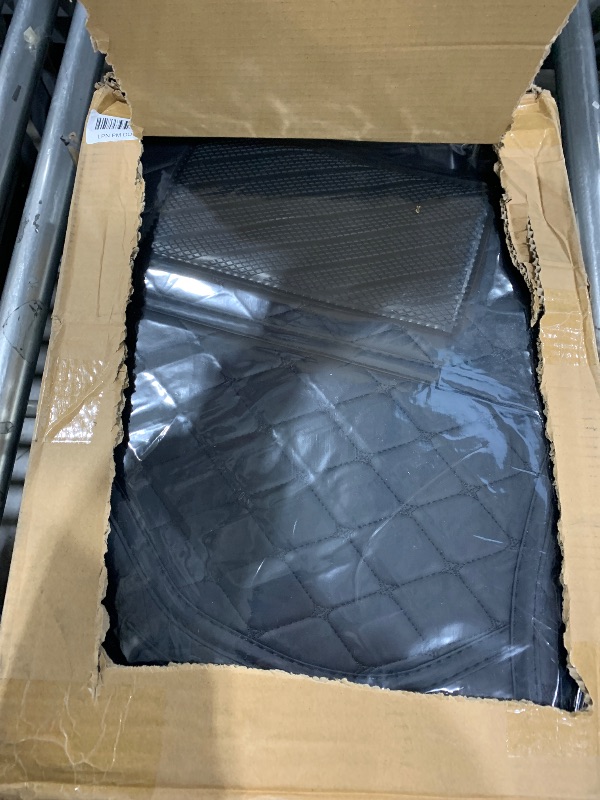 Photo 1 of 3W Floor Mats Fit for 2019-2024 2025 Chevy Silverado/GMC Sierra 1500 & 2020-2024 2025 Chevrolet Silverado/GMC Sierra 2500 HD/3500HD Crew Cab TPE All Weather Custom Fit, with Factory Carpeted Storage