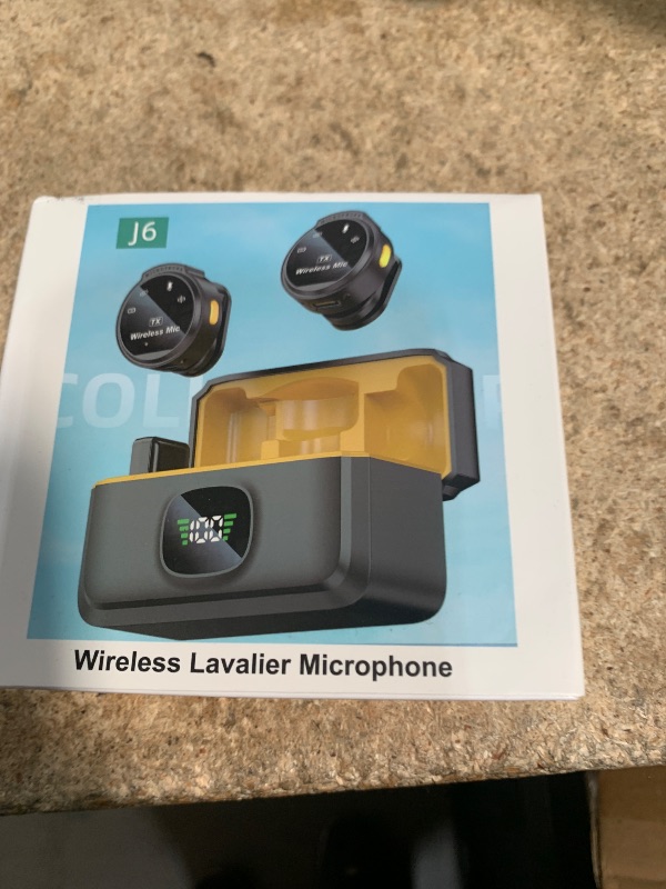 Photo 1 of 2 Pack Wireless Lavalier Microphone for iPhone 15, Android, USB C, ipad with Adapter Included, Noise Cancellation Mini Lapel Mic for YouTube, Recording, Vlog, Facebook Live Streaming (Cream)