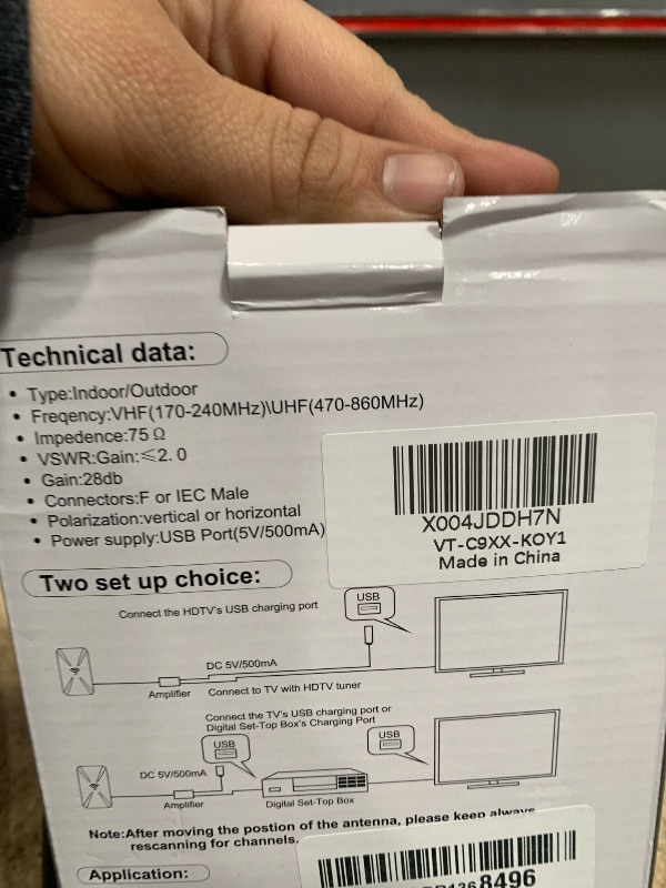 Photo 1 of 2025 Upgraded TV Antenna Indoor, 1800+ Miles Range Digital Antenna for Smart TV Indoor, HD Antenna for Local Channels with Amplifier, Outdoor Antenna Support 8K 4K 1080p All TVs -38FT Coax Cable