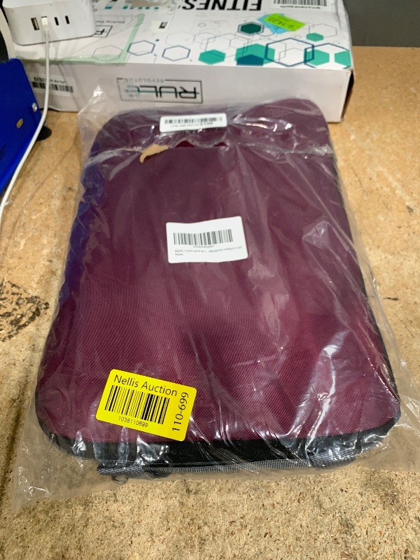 Photo 1 of BAGAIL 4 Set/6 Set/8 Set Compression Packing Cubes Travel Accessories Expandable Packing Organizers(Burgundy HalfMesh 6 Set)