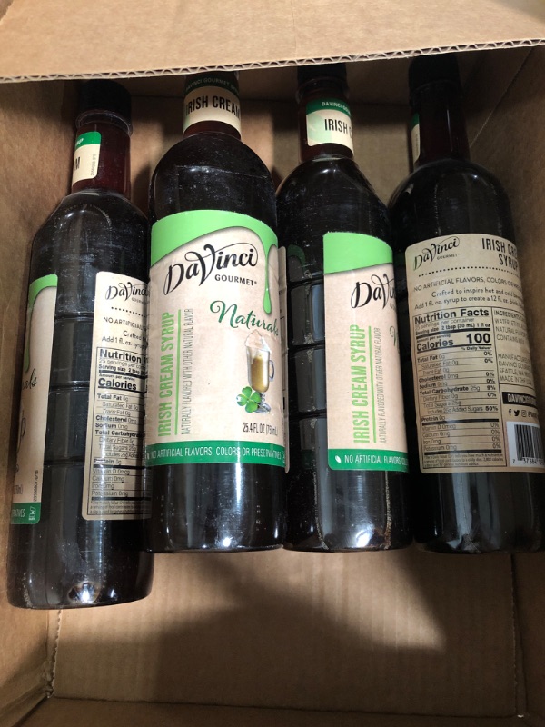 Photo 1 of 4 pack irish cream davinci gourmet naturals