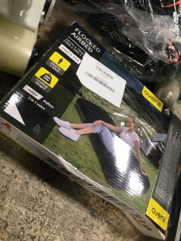 Photo 1 of RAPTAVIS Single Size Air Mattress Inflatable Bed, Blow Up Mattress Camping Sleeping Pad