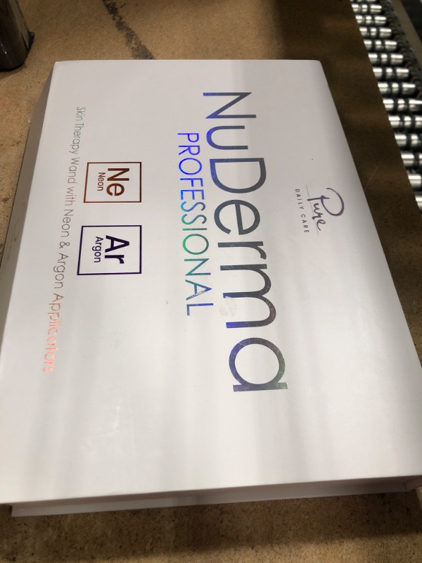 Photo 1 of NuDerma Professional Skin Therapy Wand - Portable Skin Therapy Machine with 6 Neon & Argon Wands – Boost Your Skin – Clear Firm & Tighten