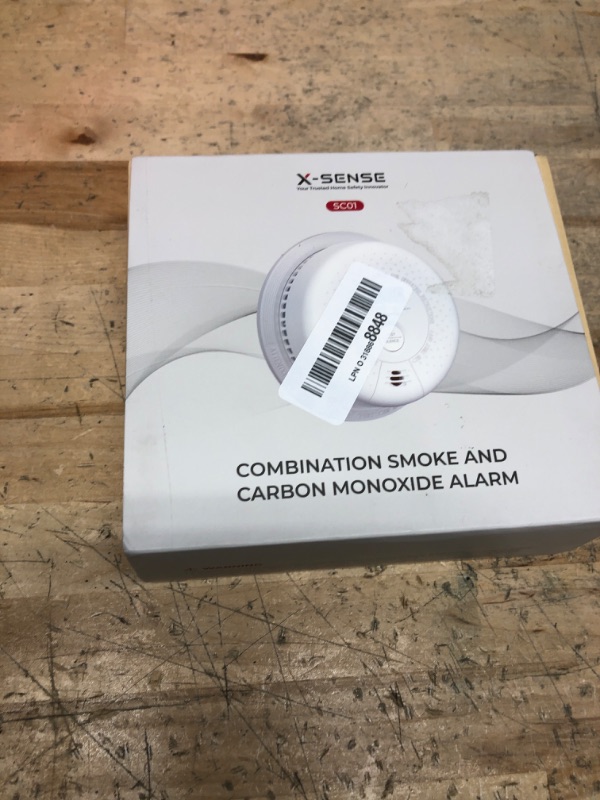 Photo 1 of X-Sense  Detector Carbon Monoxide Detector Combo, 10-Year Battery Smoke Detector with Display, Standalone Model SC01, Single Pack