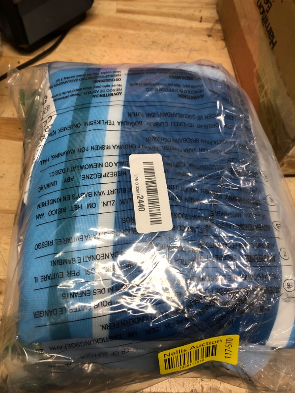 Photo 1 of Sloosh Inflatable Pool Floats Chairs Adults, 2 Packs Floating Noodle Chair with Stripes Design Soft Fabric Covered with Sling for Swimming Pool Water Party Summer Lake,Dark Blue Green