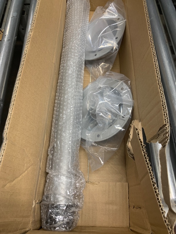 Photo 1 of 27" RV Table Base Mount and RV Table Leg, Camper Tables Base Mount,Aluminum Dinette Tables Legs Pipe with Surface Mount pedestal Bases Flange for Camper Trailer Motorhome, Includes Mounting Screws