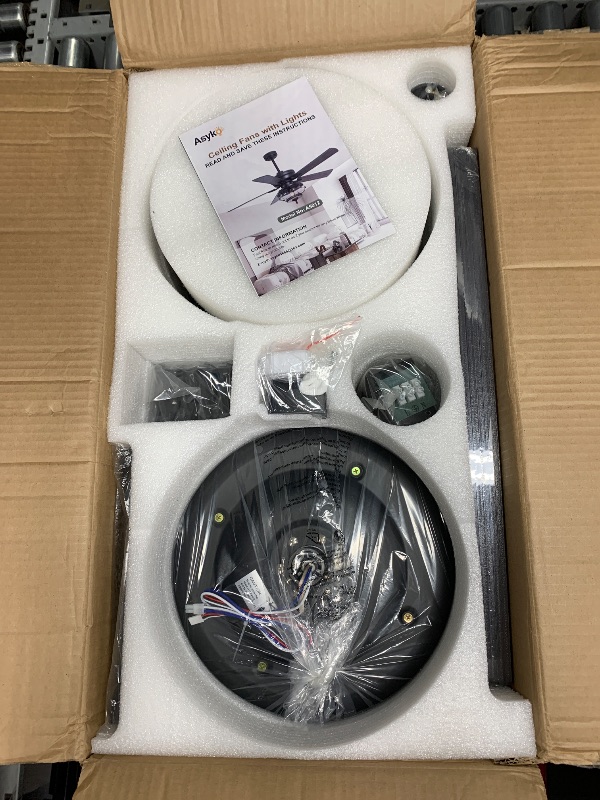 Photo 1 of Asyko Outdoor Ceiling Fans with Light and Remote - 52 Inch Waterproof Wet Rated Ceiling Fan