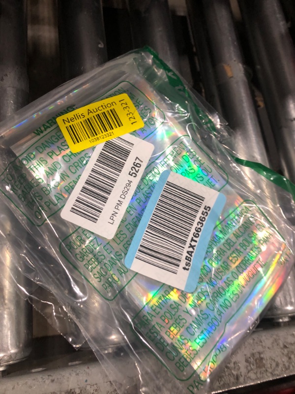 Photo 1 of 100 Pcs Holographic Resealable Packaging Bags for Small Business, Foil Pouch Sample Bags, Cute Ziplock Smell Proof Storage Bags for Packaging Lipgloss, Jewelry, Cosmetic, Candy, 4x6 inch