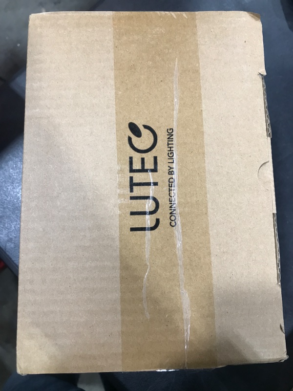 Photo 1 of LUTEC 75W 8000 Lumen Floods Light Outdoor, Switch Controlled LED Security Lights with 3 Adjustable Heads, 5000K Daylight, IP65 Waterproof Exterior Flood Light for Outside Garage, Yard, Patio-White