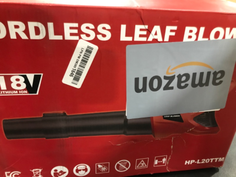 Photo 2 of HEINPRO Cordless Leaf Blower Up to 500CFM Compatible with Milwaukee M18 Battery (No Battery), Electric Leaf Blower Cordless with 5 Speed Modes, Battery Powered Leaf Blowers for Lawn Care, YardLPNPMDM3801646
