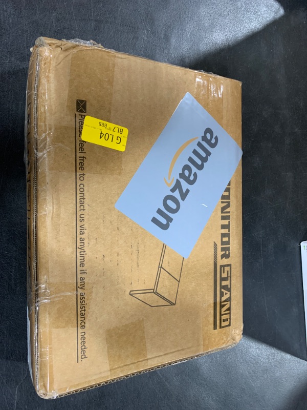 Photo 1 of WESTREE Dual Monitor Stand - Riser 2 Shelf Computer with Adjustable Length and Angle, Stands for Monitors, Desktop Organizer PC, Computer, Laptop