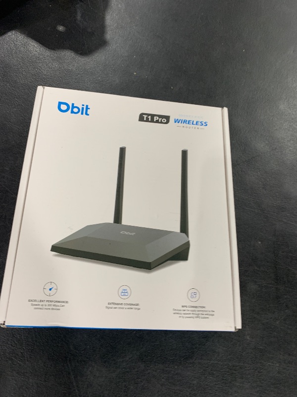 Photo 1 of Dbit N300 Easy Setup Wireless Wi-Fi Router Smart Home Internet Router - 2 x High Power Antennas, Supports Access Point, WISP, Up to 300Mbps (T1 Pro)