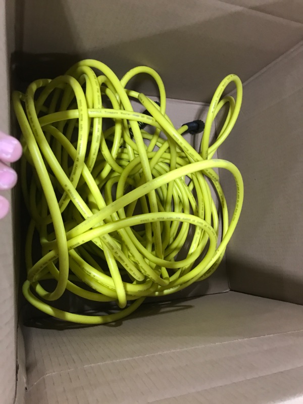 Photo 1 of M MINGLE Pressure Washer Hose 100 FT x 1/4" - Replacement Power Wash Hose with Quick Connect Kits - High Pressure Hose with M22 14mm Fittings - 3600PSI