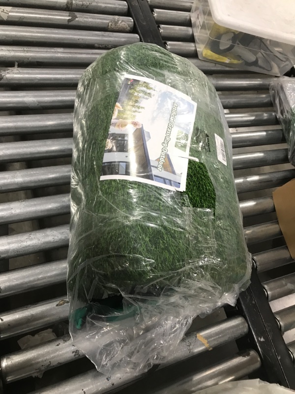 Photo 1 of Realistic Artificial Grass Mat Customized Sizes,6ft x10ft Inches Synthetic Fake Grass Mat for Dogs,Reusable Astroturf Rug Indoor Outdoor Garden Balcony Landscape,Faux Grass Rug with Drainage Holes