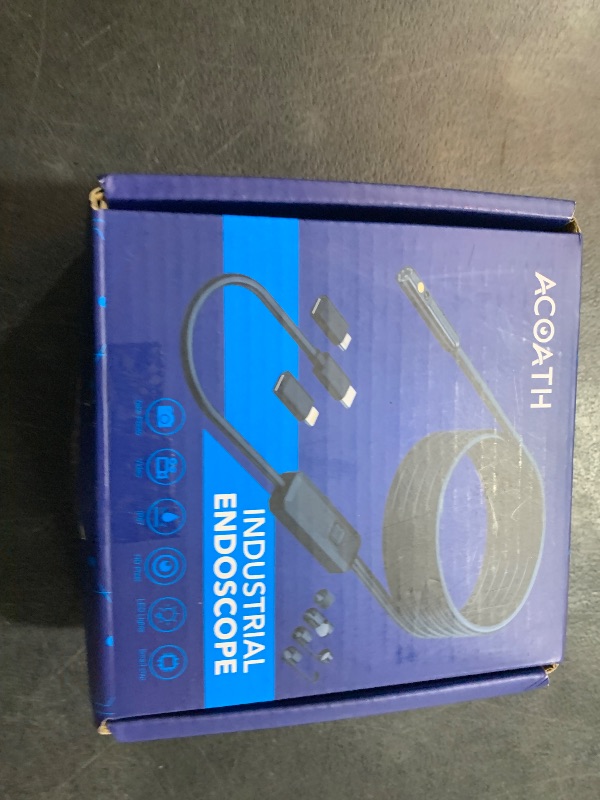 Photo 1 of Acoath Endoscope Camera with Light, Dual-Lens 1920P HD Borescope with 8 Adjustable LED Lights, IP67 Waterproof Boroscope Inspection Camera Tools, 33ft Semi-Rigid Snake Camera for iOS & Android