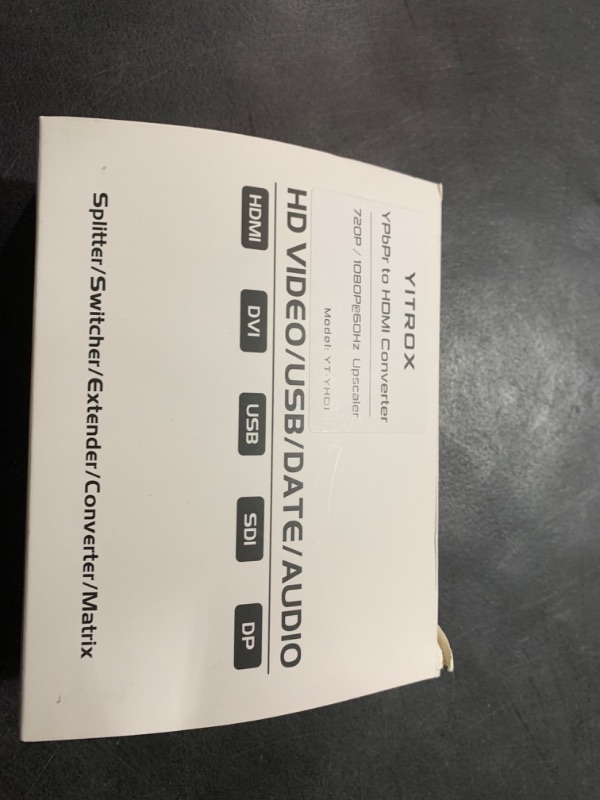 Photo 1 of Component to HDMI Converter Upscaler Scaler, YPbPr to HDMI Converter Support 1080P for Wii, PS2, PS3, Xbox 360, Blu ray Player, DVD and More