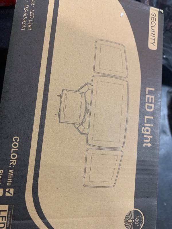 Photo 1 of HGGH LED Security Motion Sensor Outdoor Lights,3 Head Motion Detection Outdoor Lights 6000K IP65 Waterproof,38W 4200LM Flood Lights Outdoor Motion Sensor Lights for Yard Garage Porch House