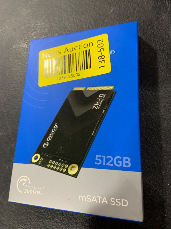 Photo 1 of ORICO 512GB mSATA SSD, SATA III 6Gbps 3D NAND Internal Solid State Drive for Laptops Ultrabooks Desktop-ZH10