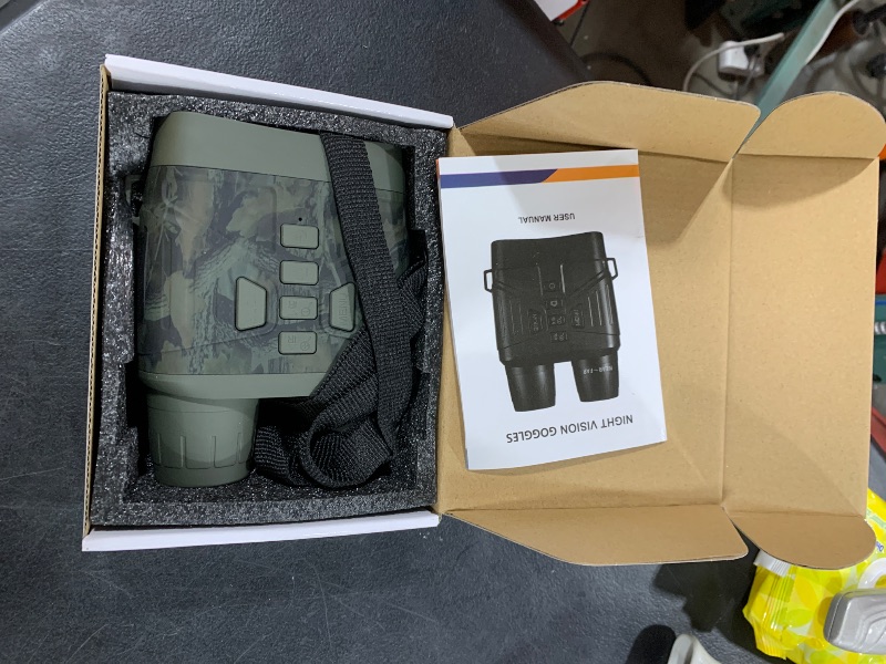 Photo 1 of Night Vision Goggles - 4K Night Vision Binoculars for Adults, 3'' HD Screen Binoculars can Save Photo and Video with 32GB TF Card, Camouflage