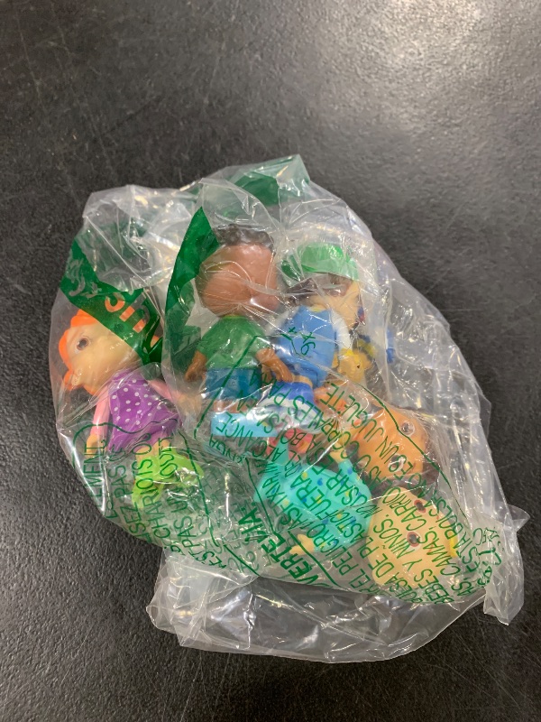 Photo 1 of CoComelon Official Friends & Family, 6 Figure Pack - 3 Inch Character Toys - Features Two Baby JJ Figures (Tee and Onesie), Tomtom, YoYo, Cody, and Nina - Toys for Babies and Toddlers