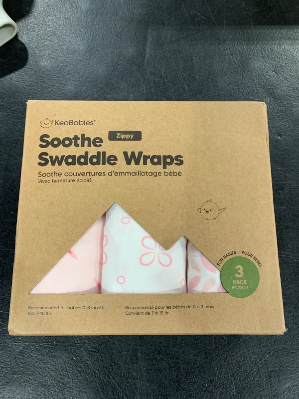 Photo 1 of Baby Swaddle Sleep Sacks with Zipper - 3-Pack Swaddles for Newborns 0-3 Months, Infant, Baby Girls, Boys, Soft & Durable Newborn Sleep Sack, Easy Diaper Change Swaddling Blanket (Blossom)