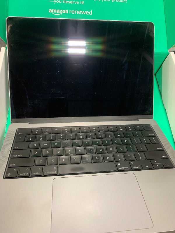 Photo 1 of Apple 2021 MacBook Pro M1 Pro chip (14-inch, 16GB RAM, 512GB SSD) - Space Gray (Renewed Premium)