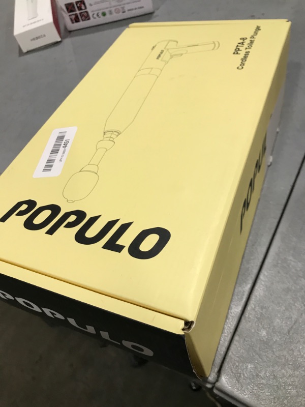 Photo 1 of POPULO Electric Toilet Plunger Swift High Pressure Drain Unclogger Plungers for Bathroom, Floors, Shower Heavy Duty Versatile Home Toilet Clog Remover