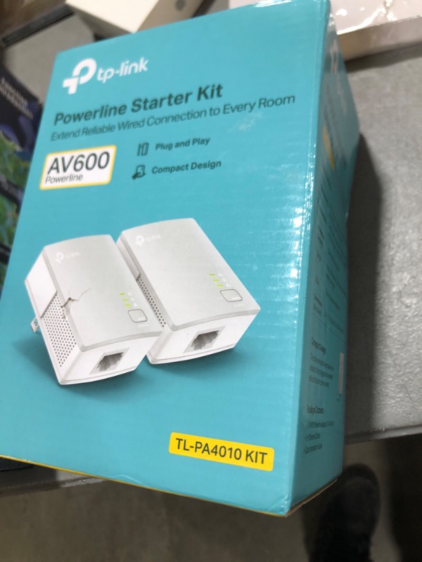 Photo 1 of TP-Link AV600 Powerline Ethernet Adapter - Plug&Play, Power Saving, Nano Powerline Adapter, Expand Home Network with Stable Connections (TL-PA4010 KIT)