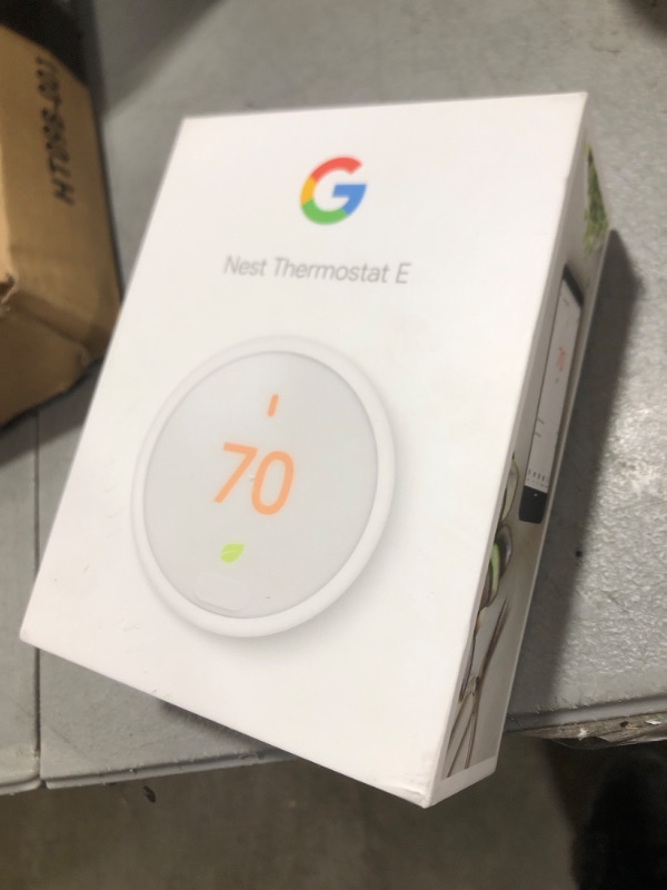 Photo 1 of Google Nest Thermostat - Programmable Smart Learning Thermostat with Easy Installation and Trim Kit Bundle, White