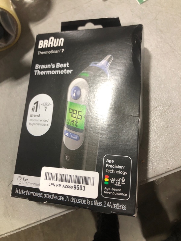 Photo 2 of Braun ThermoScan 7 Digital Ear Thermometer, Age-Adjusted Fever Guidance, Baby and Infant Friendly, No. 1 Brand Recommended by Pediatricians, FSA and HSA Eligible