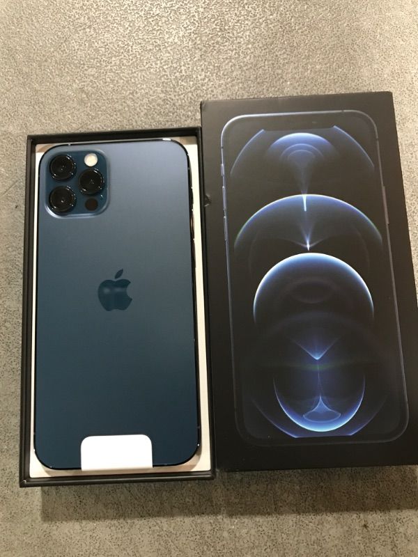 Photo 3 of Apple iPhone 12 Pro (256GB, Pacific Blue) [Locked] + Carrier Subscription