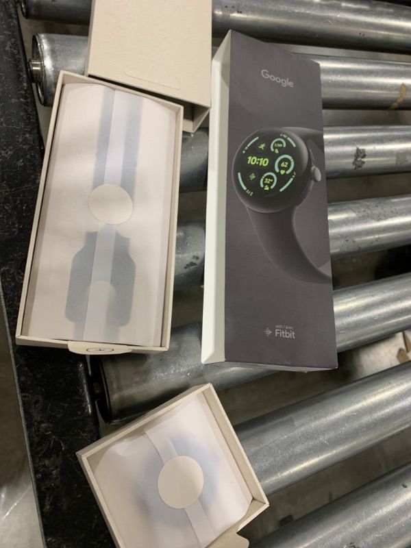 Photo 1 of Google Pixel Watch 3 (45mm) Latest Model - Android Smartwatch, Heart Rate Tracking, Fitbit Advanced Running, Fitness Insights, 24-Hour Battery - Matte Black Aluminum Case - Obsidian Band - LTE