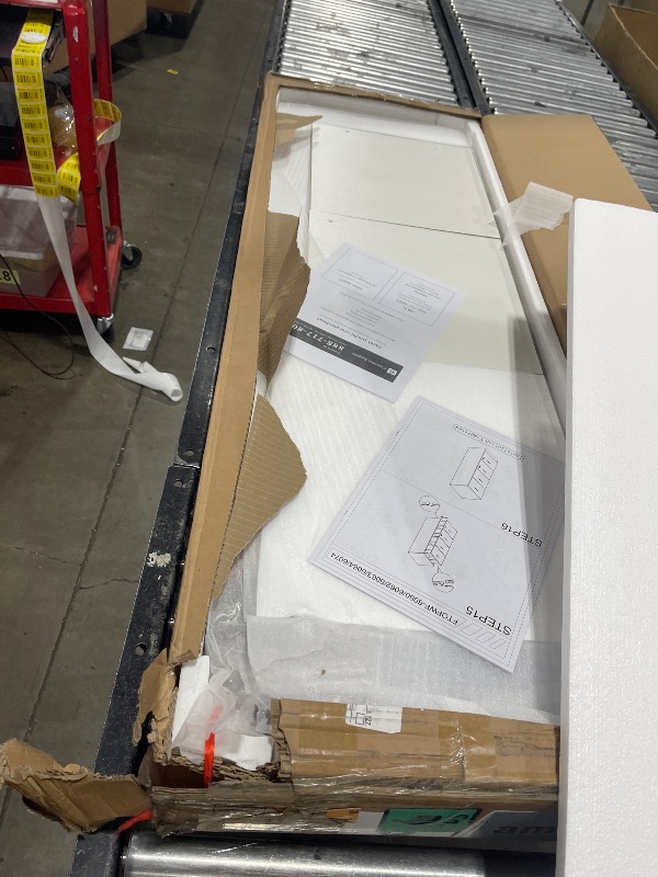 Photo 1 of DWVO 4-Drawer File Cabinet with Lock, Filing Cabinet for Letter A4-Sized Files, Upgraded, White