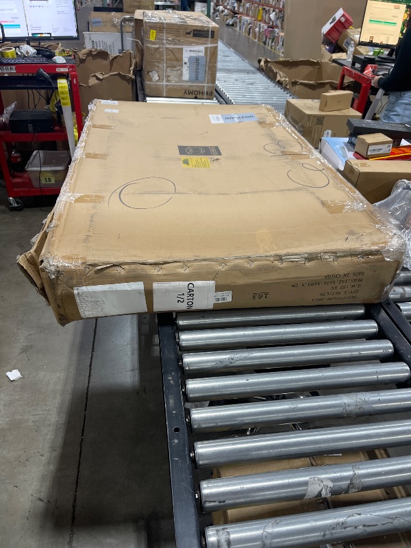 Photo 1 of YITAHOME Extra Large Outdoor Horizontal Storage Shed, 4.5x4ft Resin Tool Sheds w/o Shelf, Easy to Assemble Waterproof Storage for Trash Cans, Garden Tools, Lawn Mower, Lockable, Dark Gray STOCK PHOTO FOR REFERENCE ONLY box 1 of 2