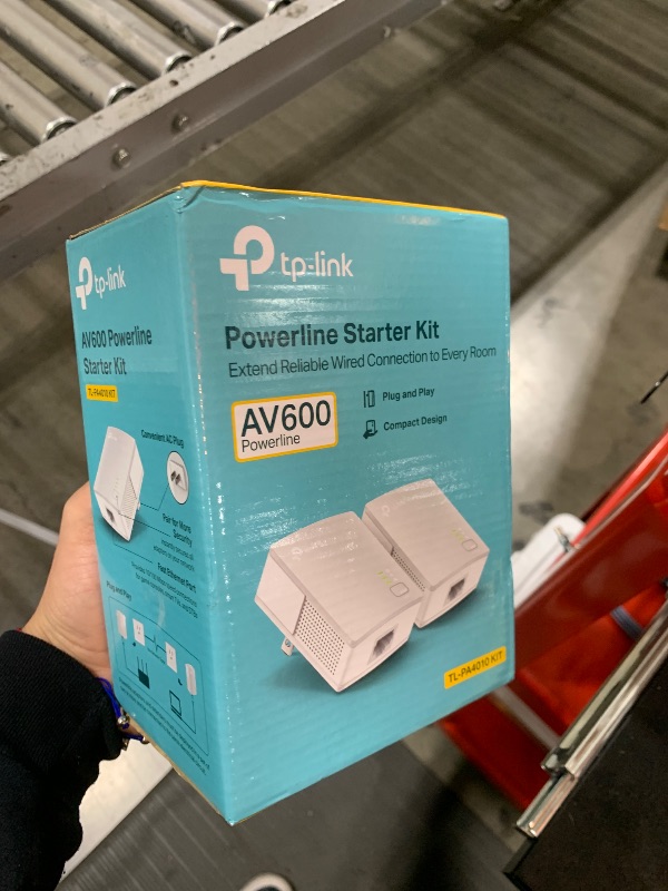 Photo 1 of TP-Link AV600 Powerline Ethernet Adapter - Plug&Play, Power Saving, Nano Powerline Adapter, Expand Home Network with Stable Connections (TL-PA4010 KIT)