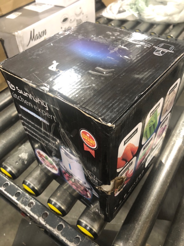 Photo 1 of Cordless Food Processor Electric Chopper, Small Wireless Processor 6000mAh Battery with 5cup/1.2L Glass Bowl for Vegetable, Onion, Baby Food, Mini Garlic Chopper Portable Meat Blender Mixer, White