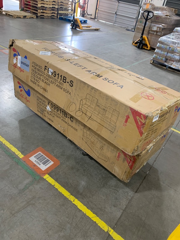 Photo 1 of ChicFurnit L Shaped Sectional Couches, Modular Sectional Sofa with Ottoman Storage