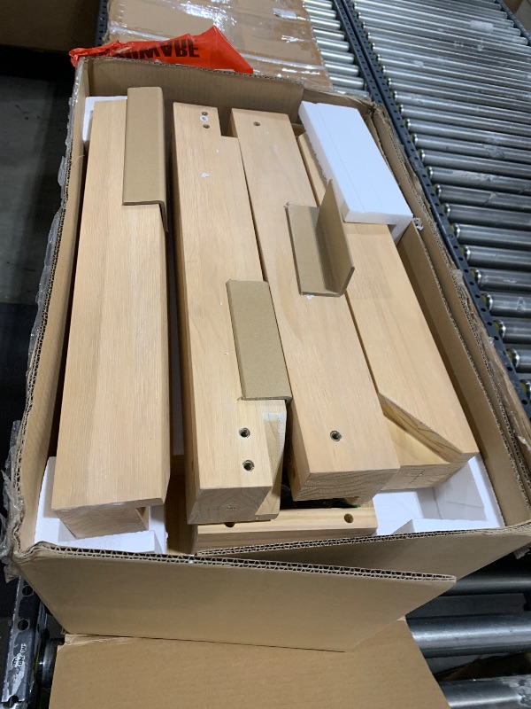 Photo 1 of Plank+Beam Modern Rectangular Coffee Table with Shelf, 48", Solid Wood Center Table with Storage