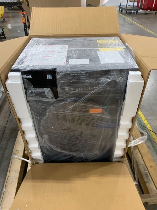 Photo 1 of Equator All-in-One Washer Dryer VENTED-DRY 30% FASTER than Condense 15lb 110V in Black