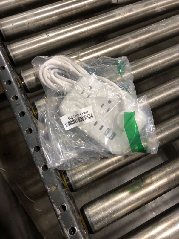 Photo 1 of Extension Cord 15 ft, Surge Protector Power Strip with 6 Widely Outlets 4 USB Ports, Flat Plug, Wall Mount Outlet Extender, 1080 Joules, Multiple Outlets for Indoor Home Office, Dorm Room Essentials