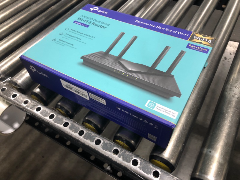 Photo 1 of TP-Link AX1800 WiFi 6 Router V4 (Archer AX21) – Dual Band Wireless Internet Router, Gigabit Router, Easy Mesh, Works with Alexa - A Certified for Humans Device
