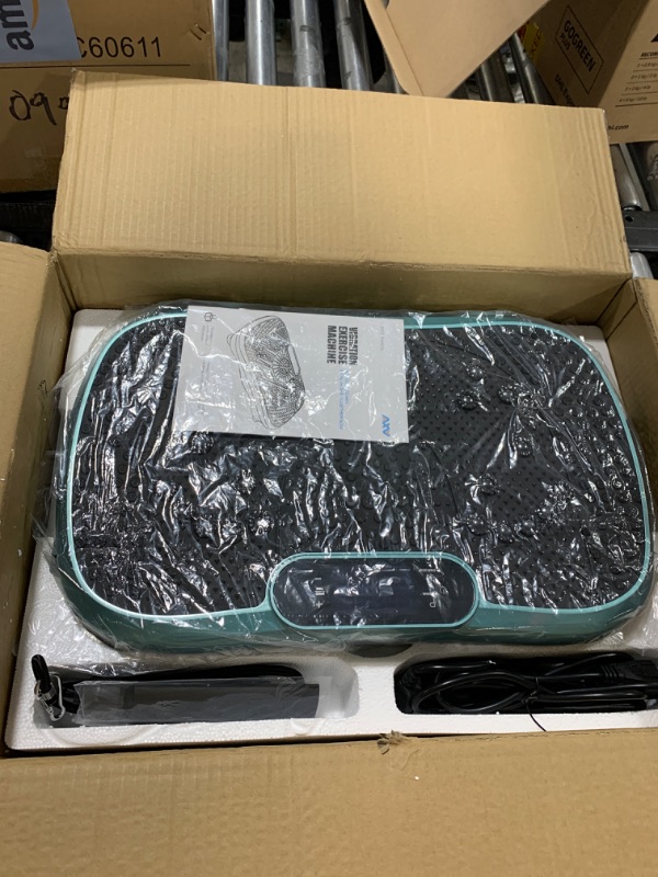 Photo 1 of AXV Vibration Plate Exercise Machine Whole Body Workout Power Vibrate Fitness Platform Vibrating Machine Exercise Board for Weight Loss Shaping Toning Wellness Home Gyms Workout (Slim)