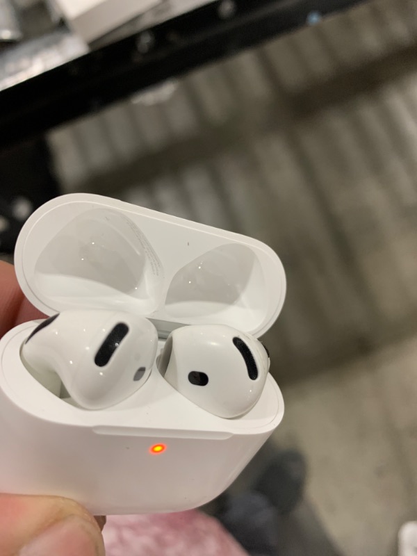 Photo 1 of Apple AirPods 4 Wireless Earbuds, Bluetooth Headphones, with Active Noise Cancellation, Adaptive Audio, Transparency Mode, Personalized Spatial Audio, USB-C Charging Case, Wireless Charging, H2 Chip