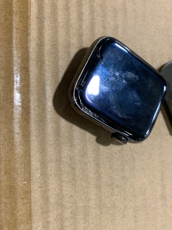 Photo 3 of Apple Watch Series 6 (GPS + Cellular, 44mm) - Graphite Stainless Steel Case with Black Sport Band
